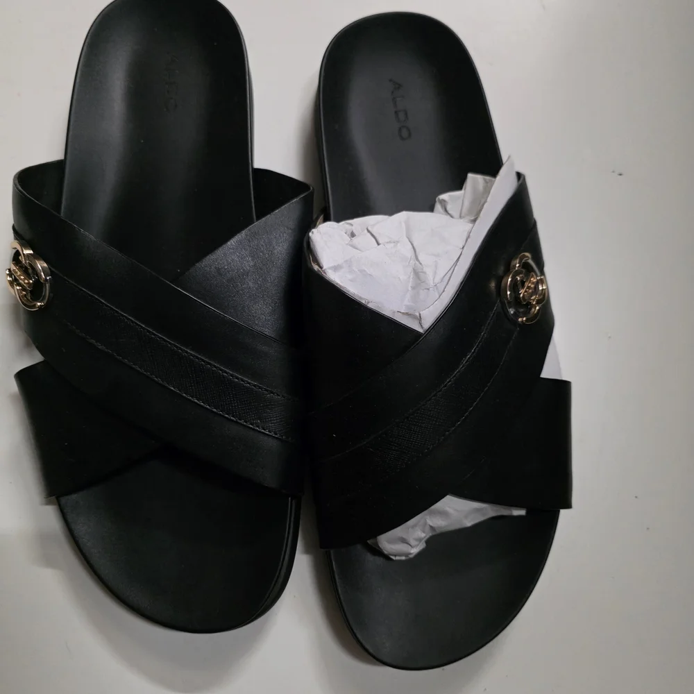 ALDO Women's Black Slide Sandals